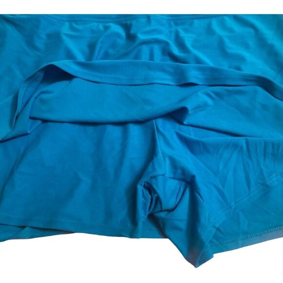 Ella Mae Turquoise Swim Skort - Picture 3 of 8